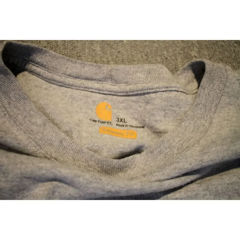 Carhartt Original Fit Long Sleeve Gray Shirt - Size XXXL